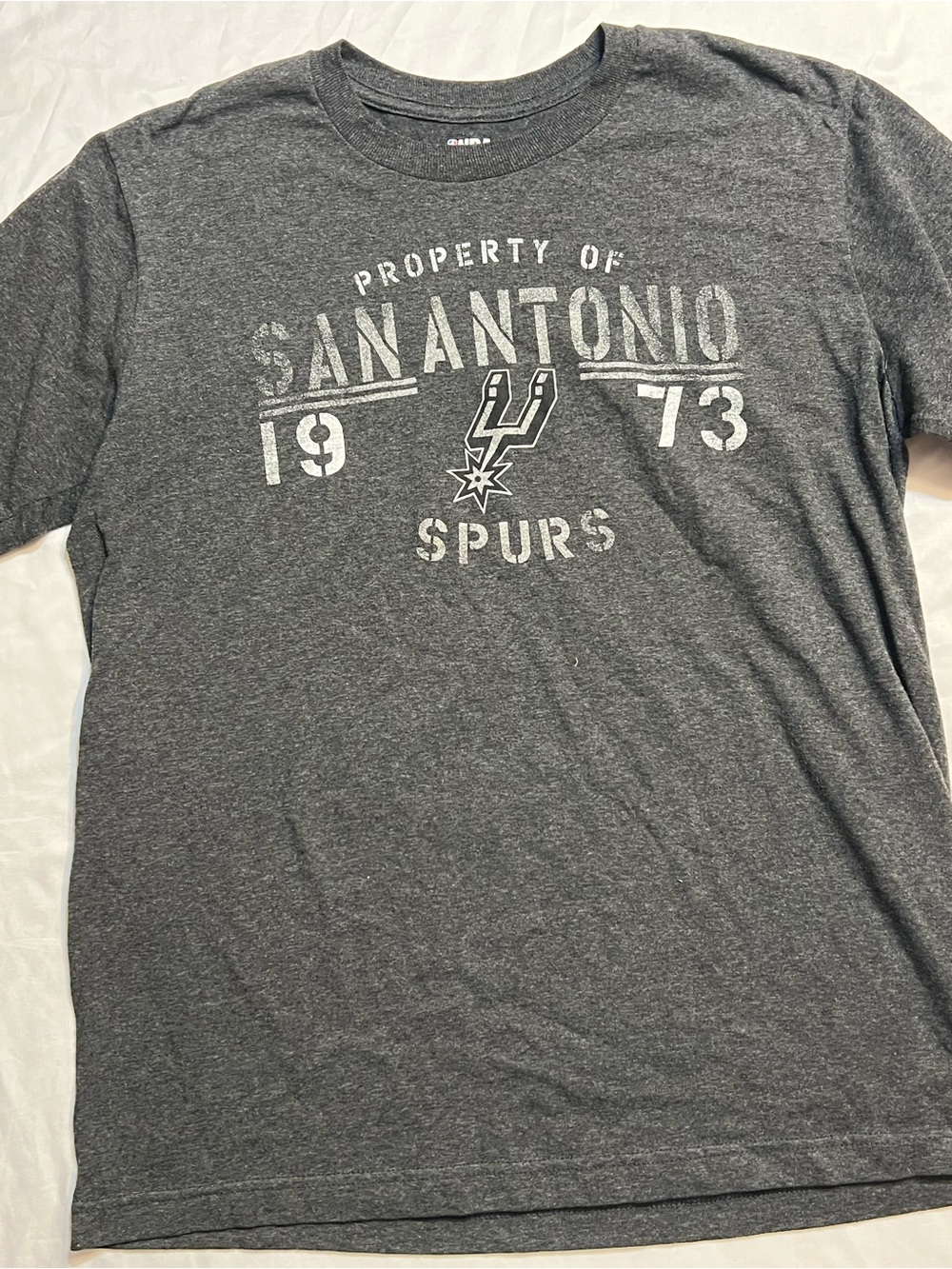 NBA San Antonio Spurs Charcoal Gray Graphic Tee